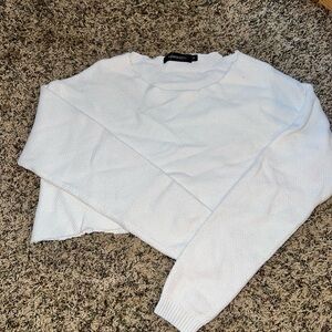 Women's White Sweater Top